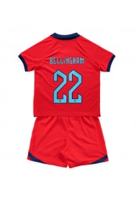 Fotbalové Dres Anglie Jude Bellingham #22 Dětské Venkovní Oblečení MS 2022 Krátký Rukáv (+ trenýrky)